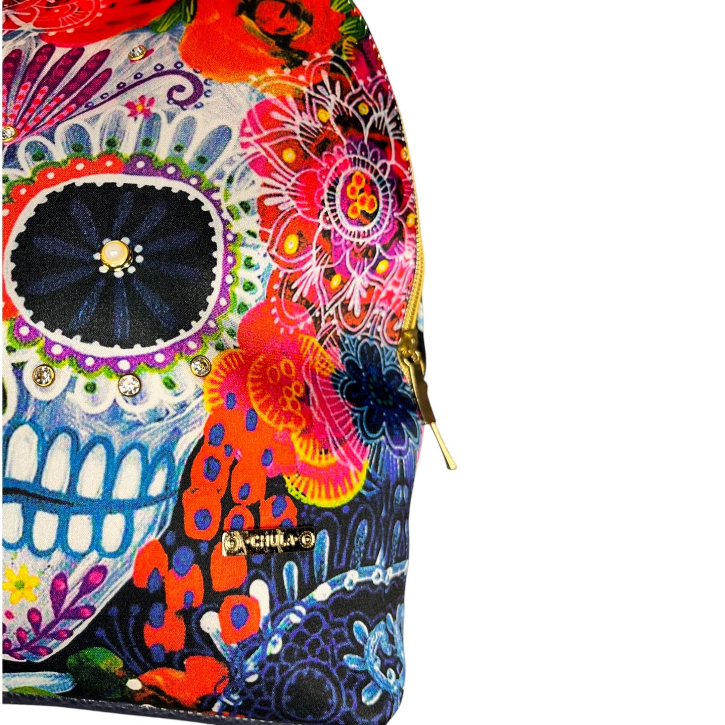 Mini Backpack - Red Skull