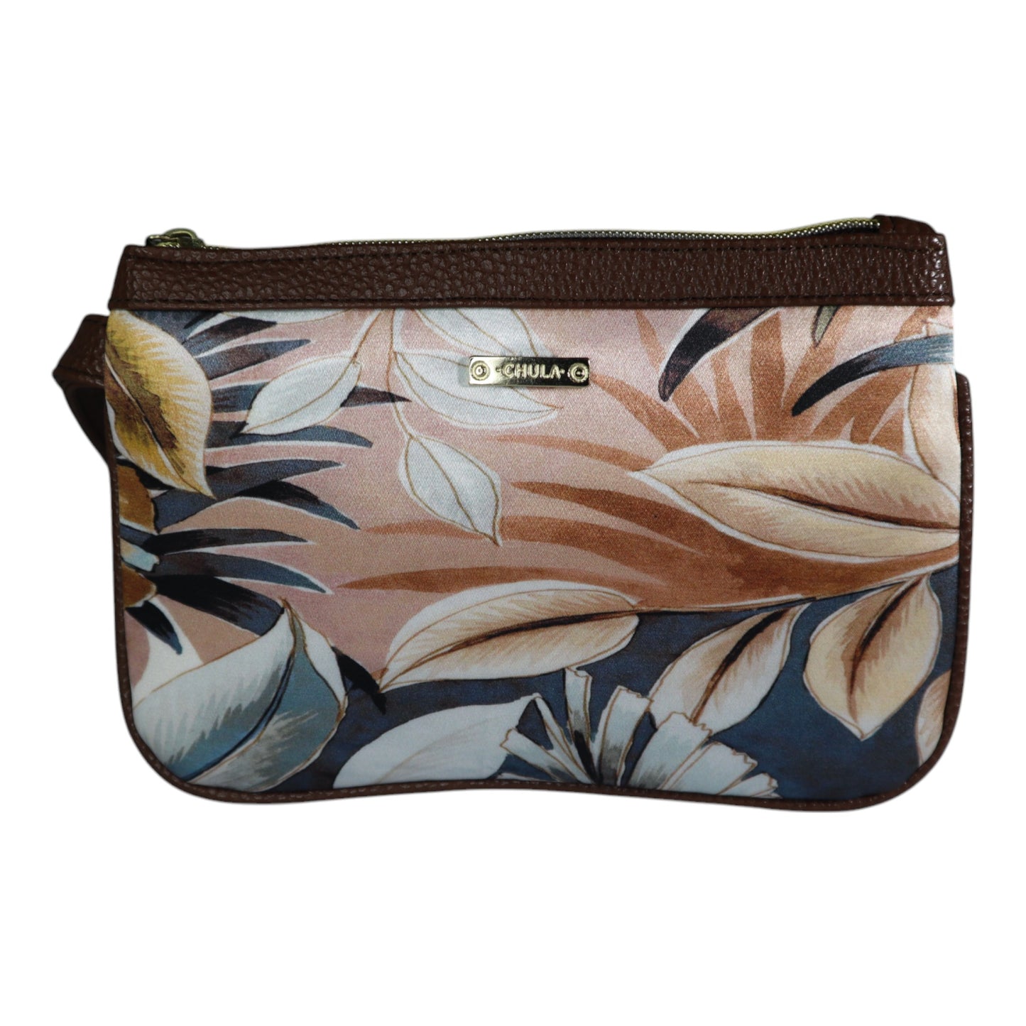 Mini Clutch - Cream Leaves