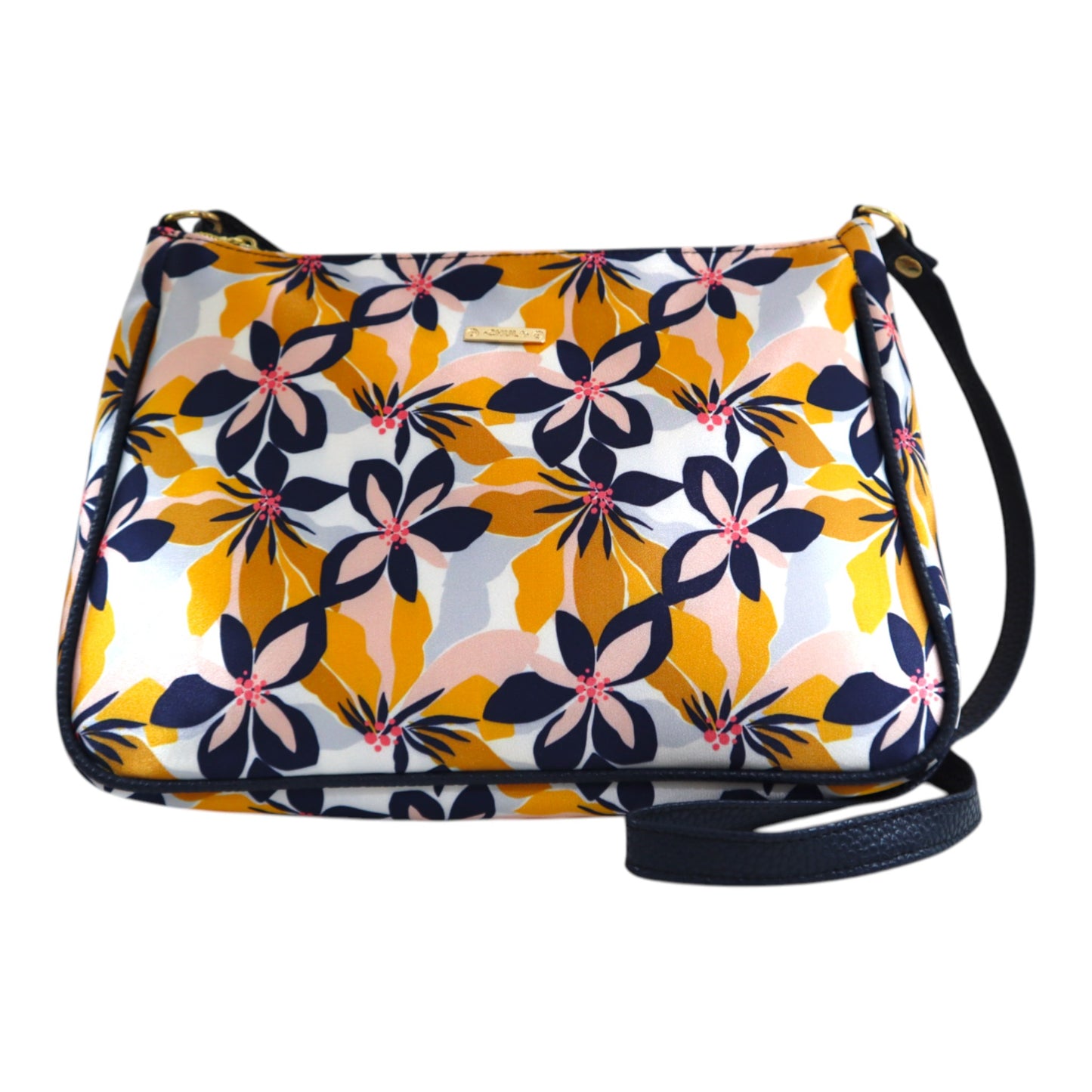Iliana - Navy Yellow Flower