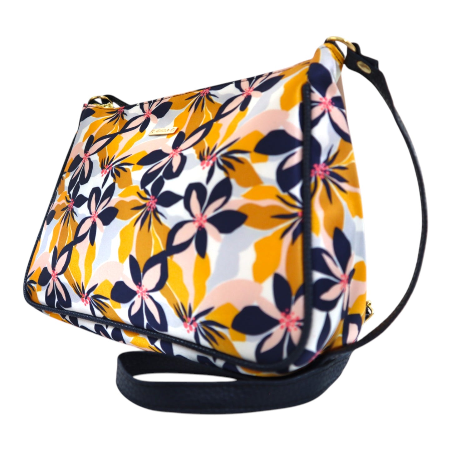Iliana - Navy Yellow Flower