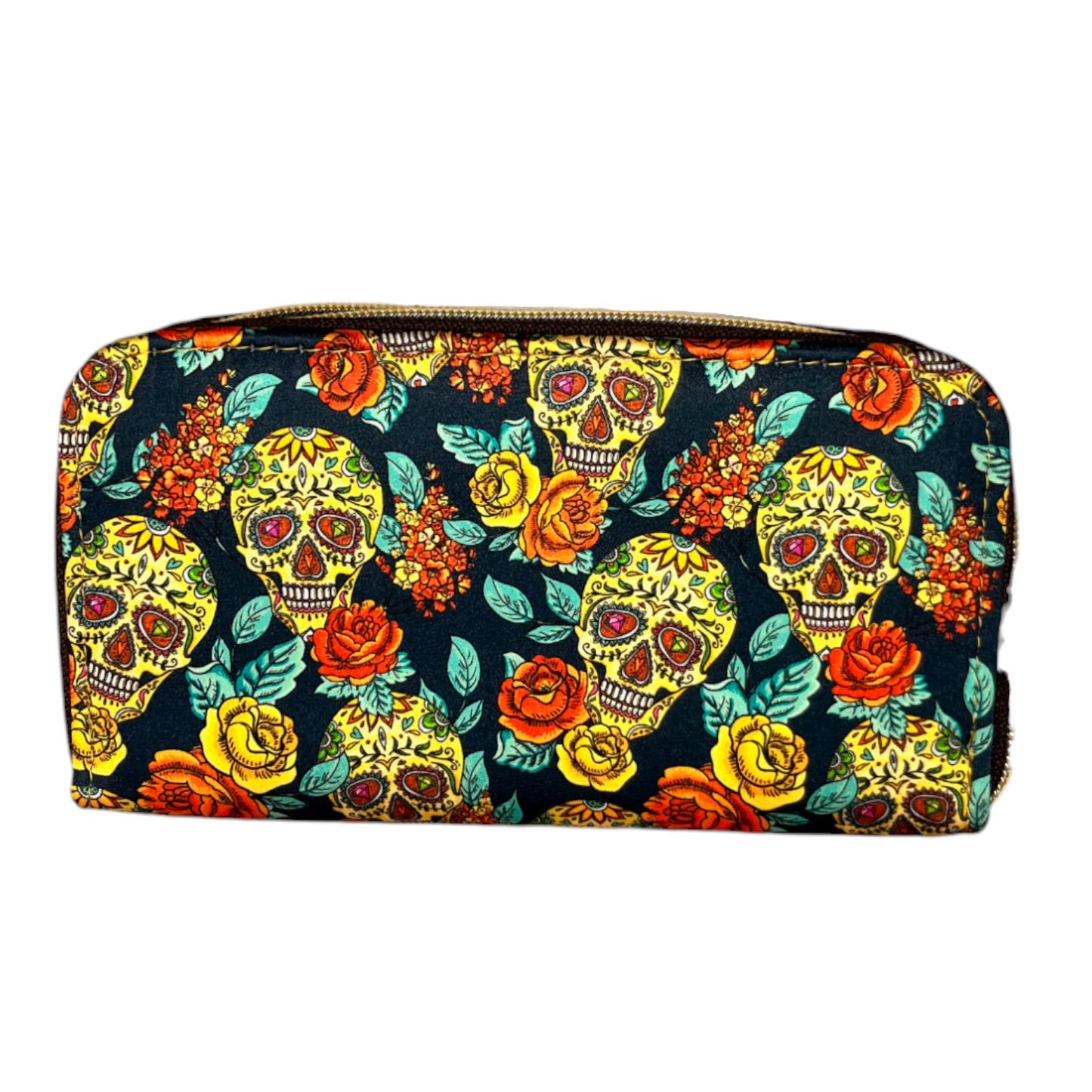 Billetera Doble Zipper - Skull Party