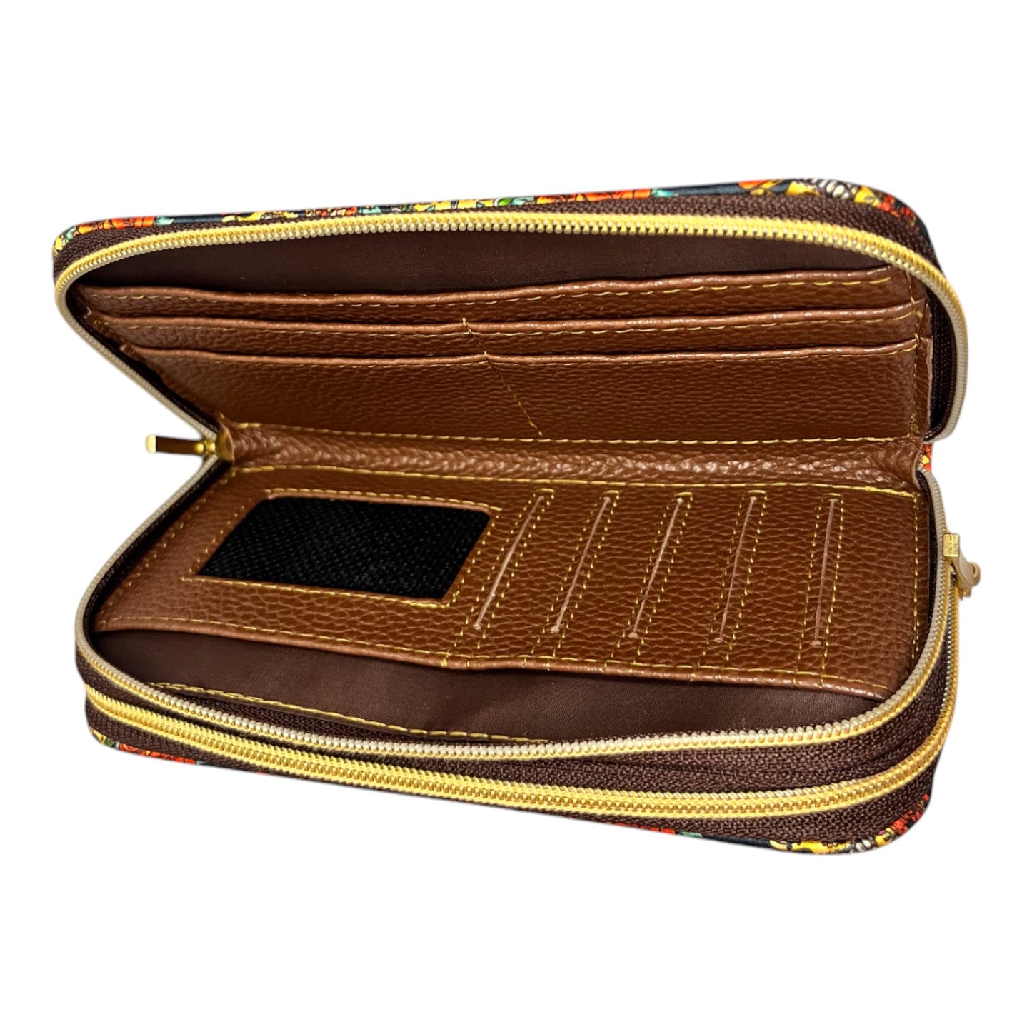 Billetera Doble Zipper - Skull Party