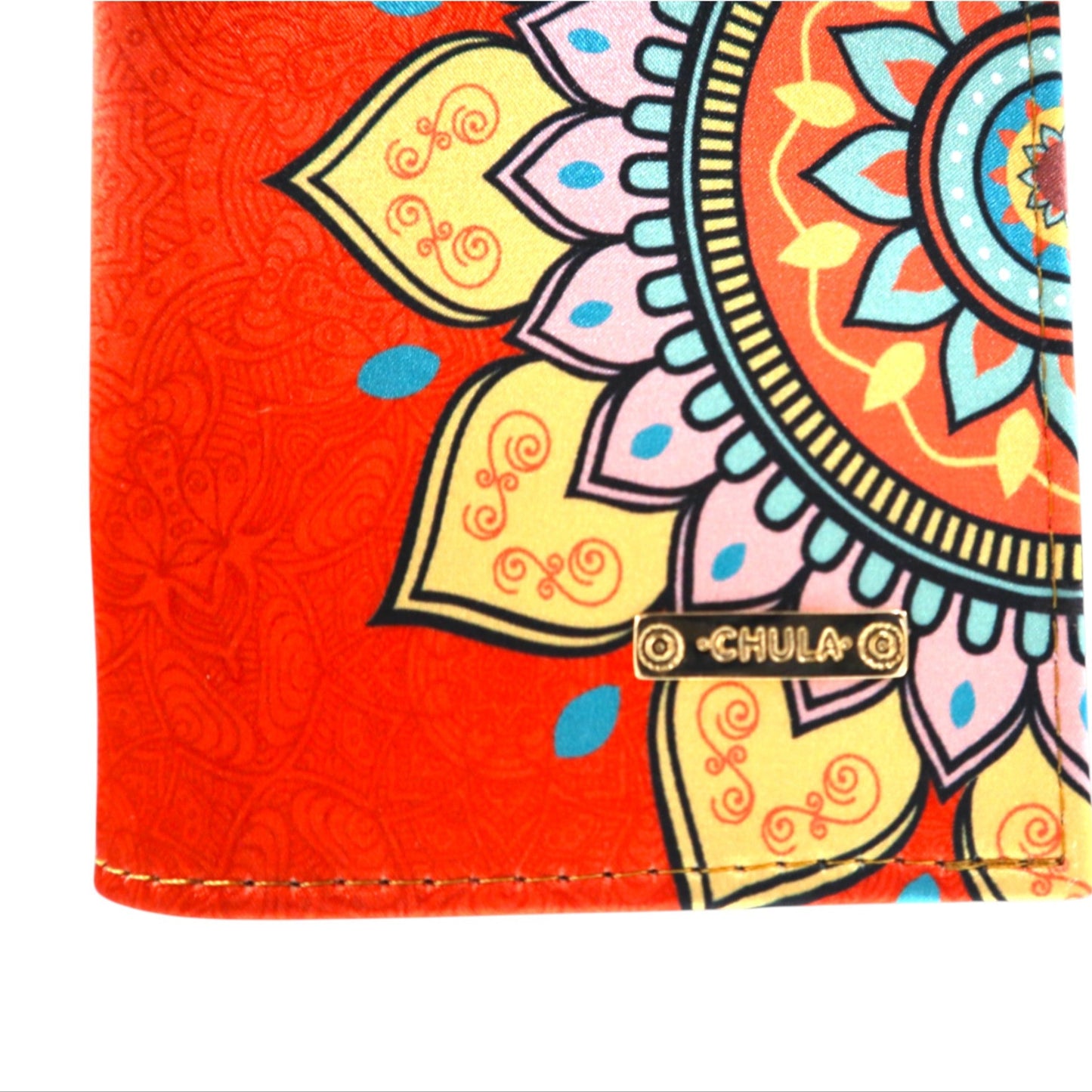 Porta Pasaporte - Mandala Orange