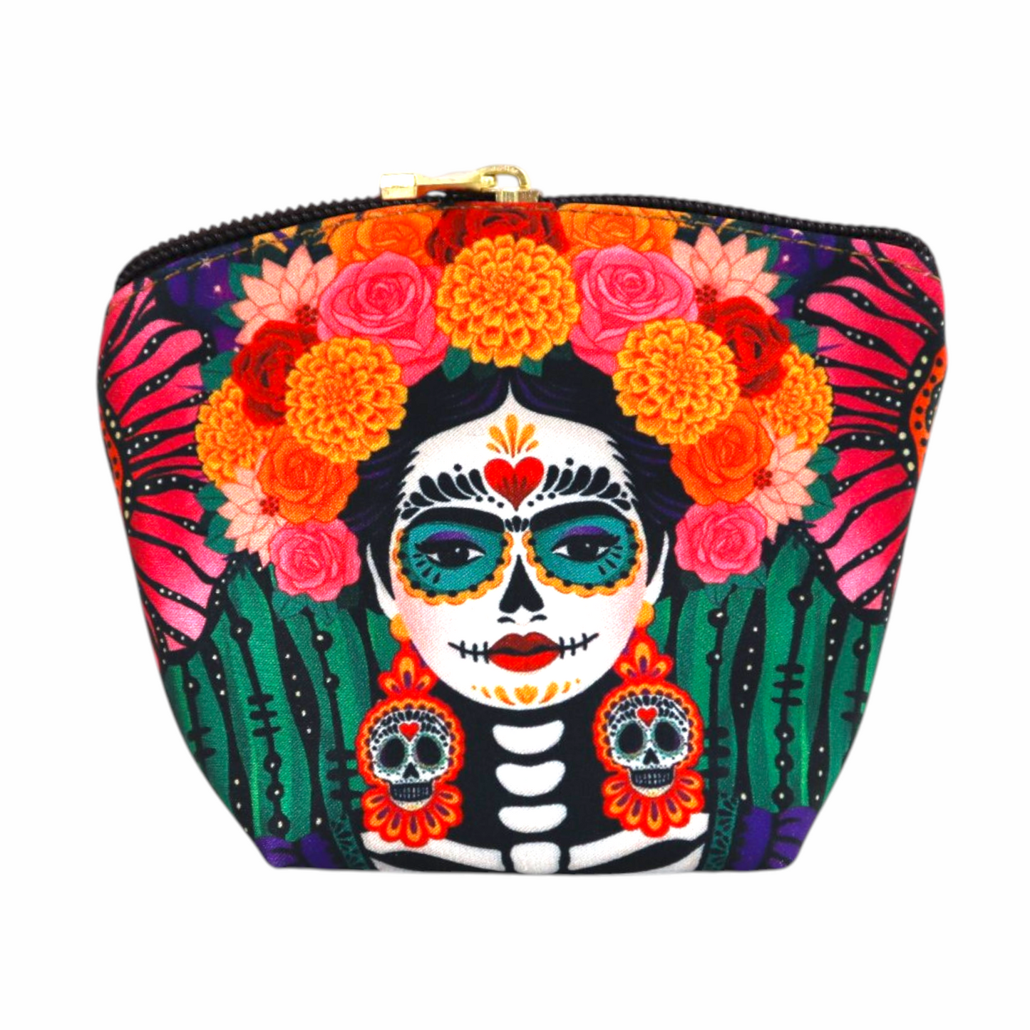 Monedero - Catrina Cempasuchil Decorado