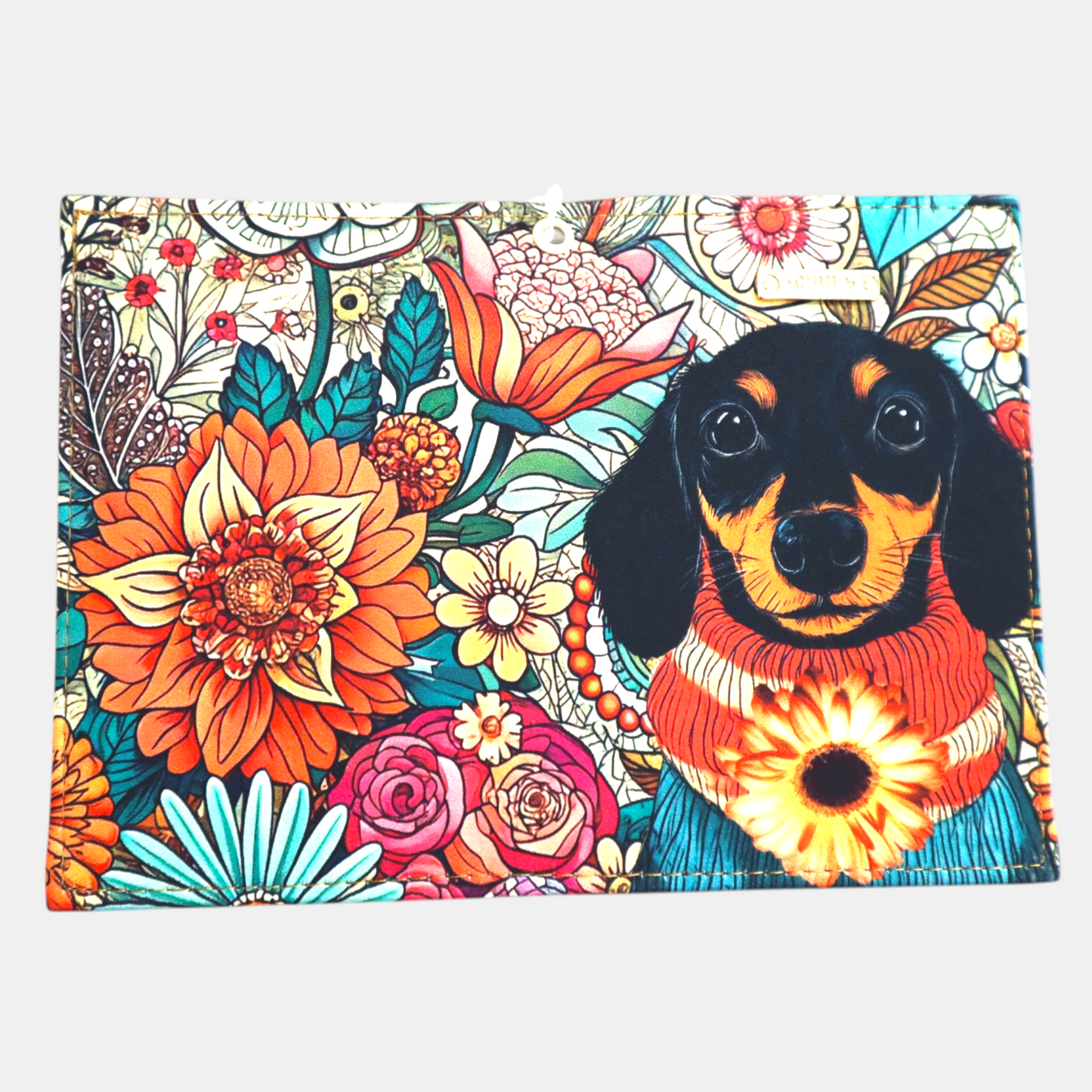 Porta Pasaporte - Perrito Otoñal
