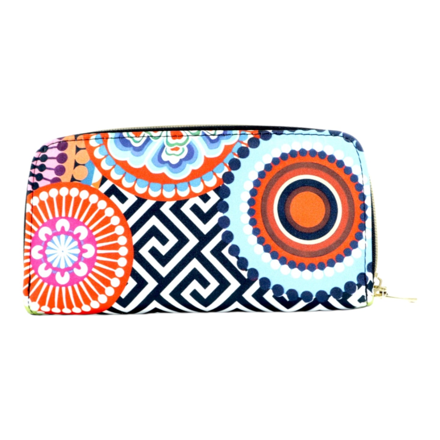 Billetera Doble Zipper - Circles