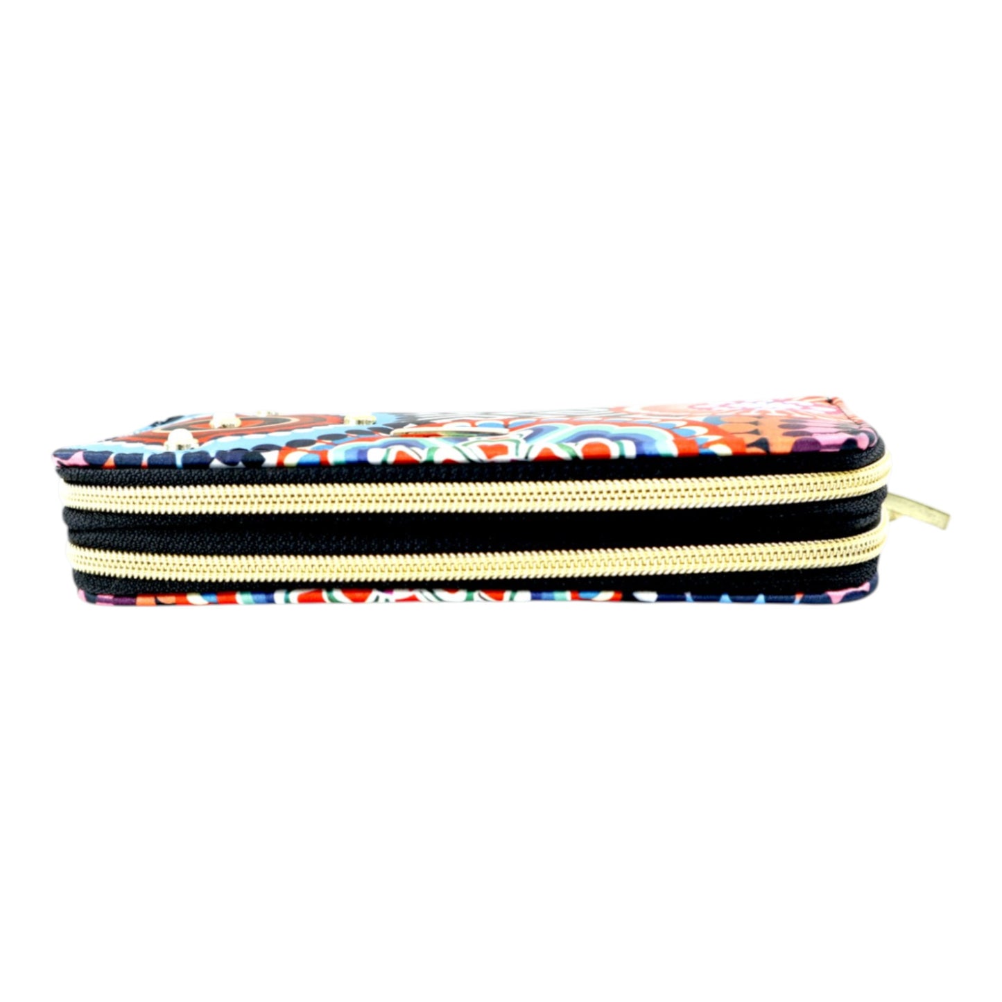Billetera Doble Zipper - Circles