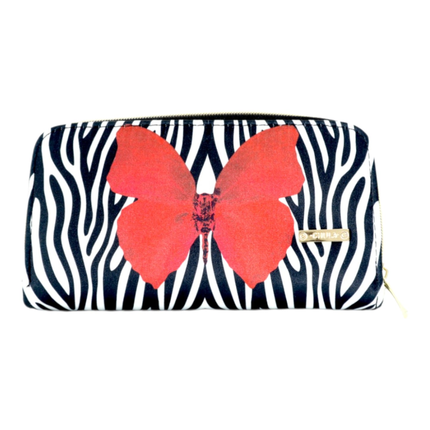 Colette Wallet - Cebra Red Butterfly