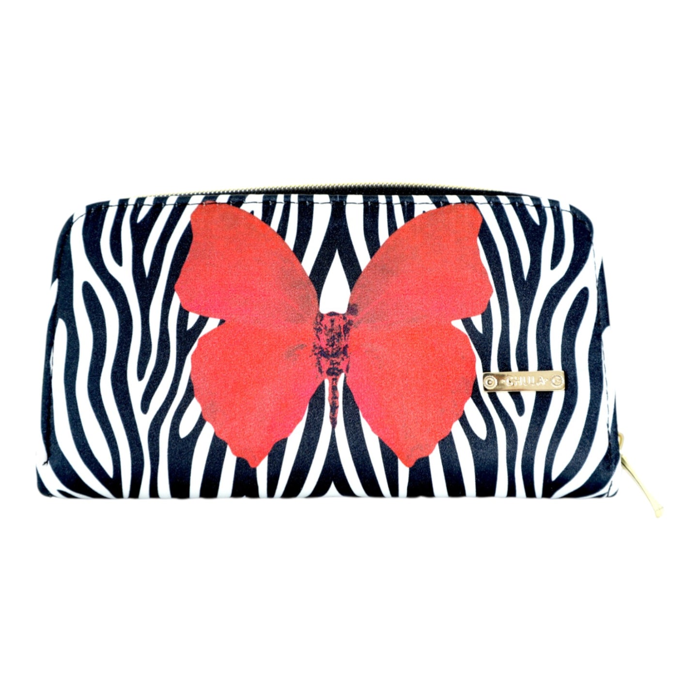 Colette Wallet - Cebra Red Butterfly