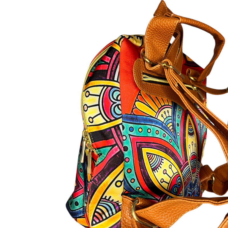 Mini Backpack - Red Fantasy