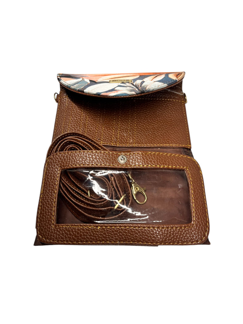 Cartera Brenda - Hojas Crema