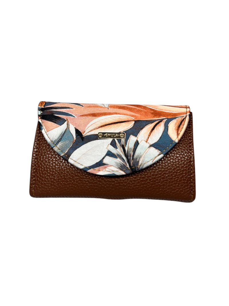 Cartera Brenda - Hojas Crema