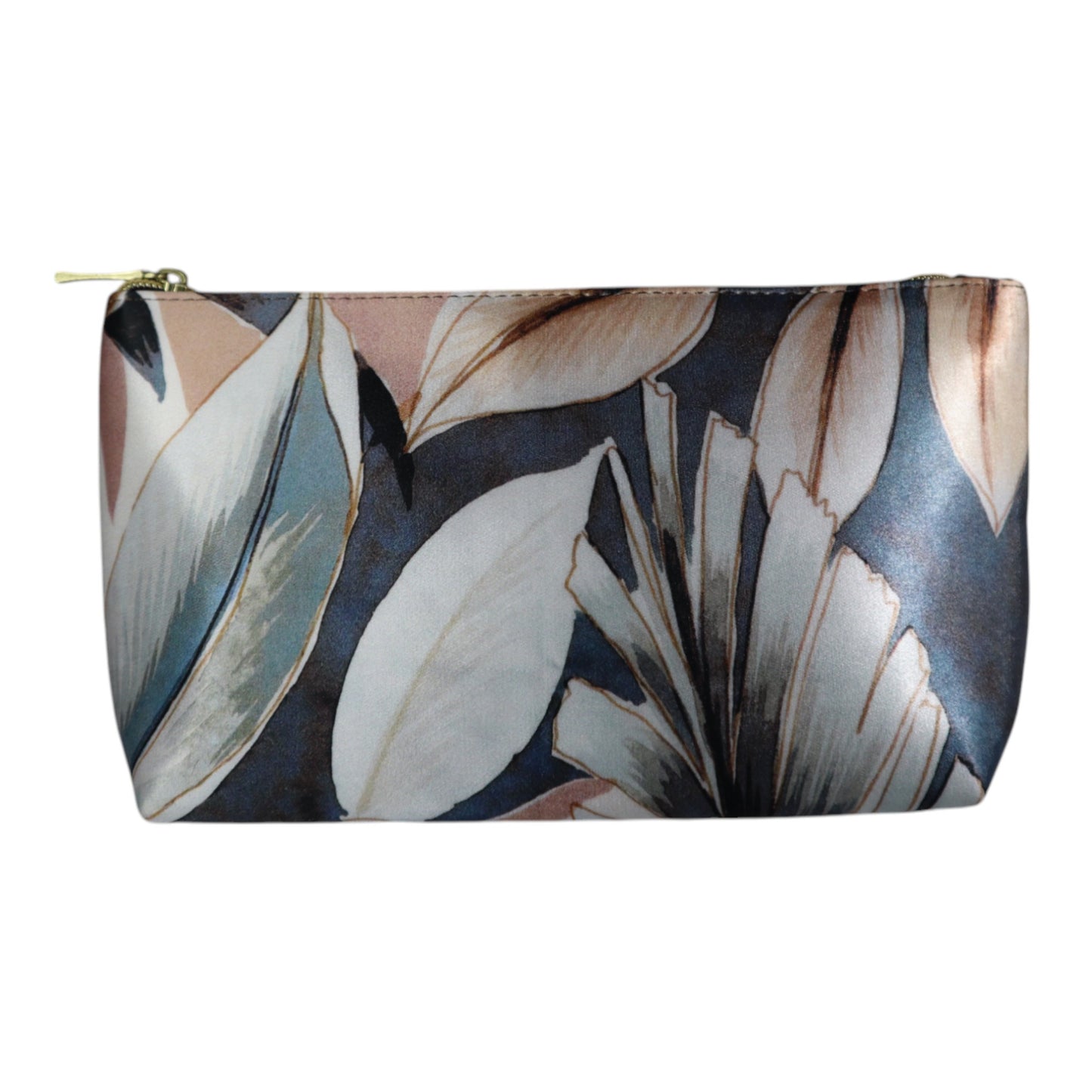 Makeup Bag - Cream Leaves