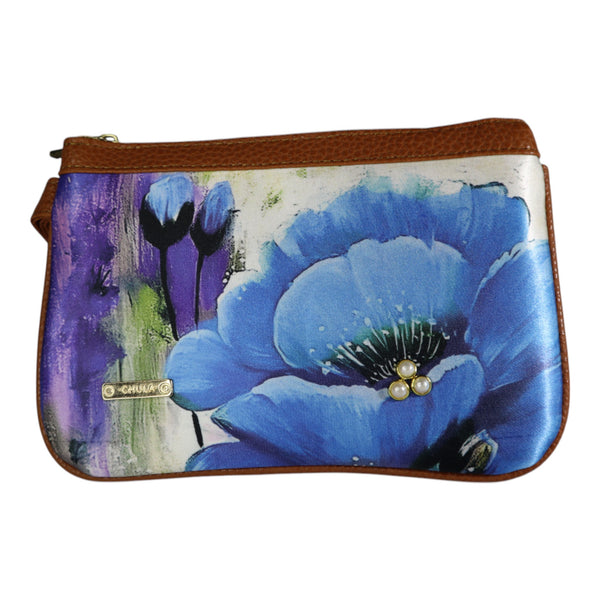 Mini Clutch - Flor azul