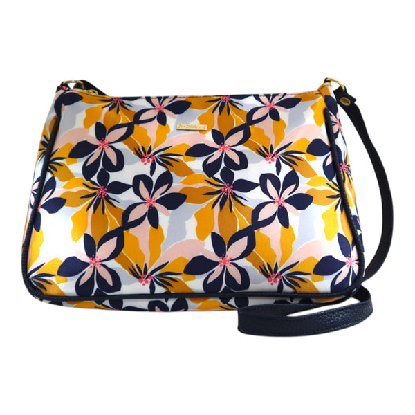 Iliana - Navy Yellow Flower