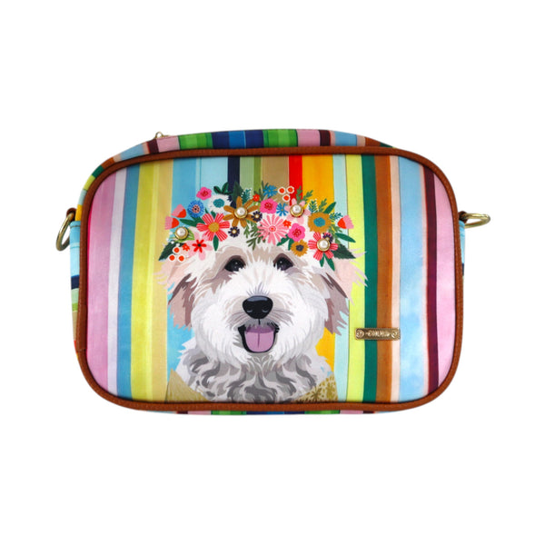 Bandolera Mia - Rainbow Puppy and Flowers
