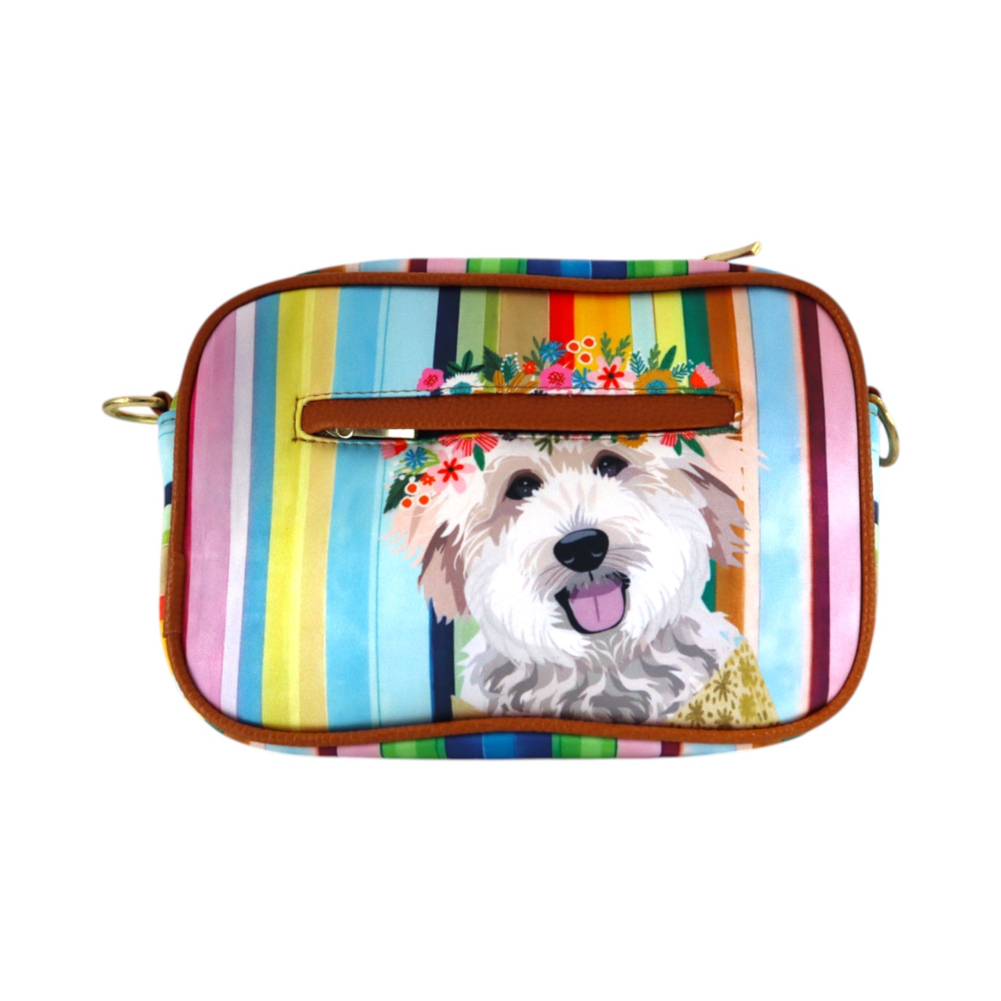 Bandolera Mia - Rainbow Puppy and Flowers