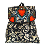 Backpack Celine - Floral Heart