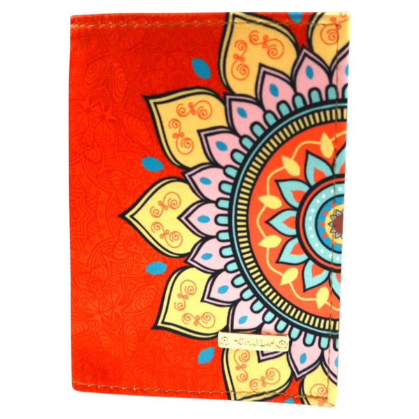 Porta Pasaporte - Mandala Orange