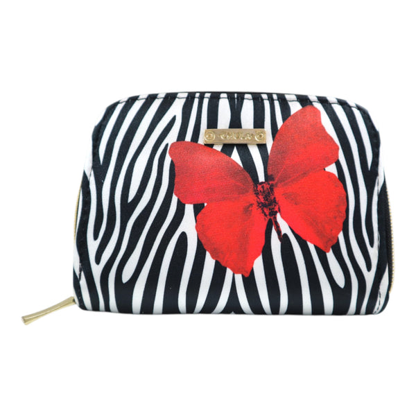 Billetera Jenny - Cebra Red Butterfly