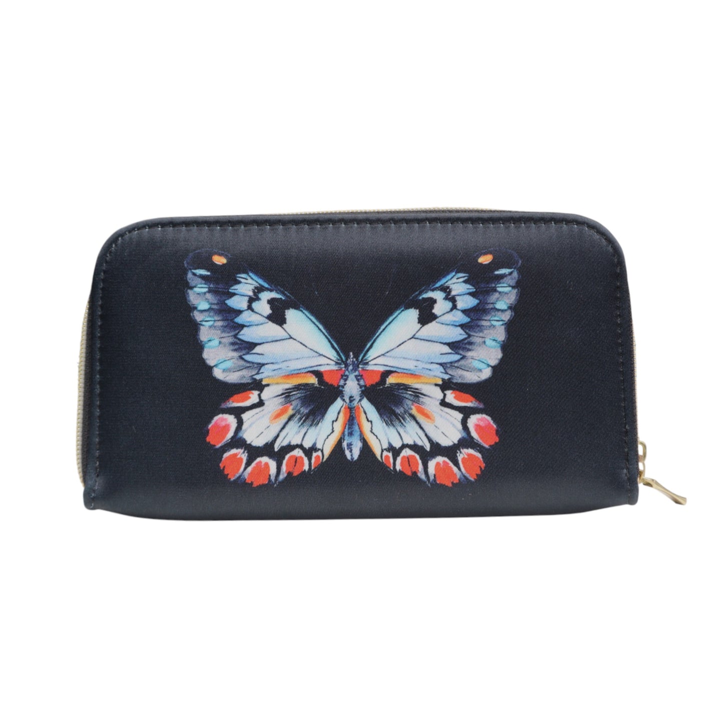Billetera Doble Zipper - Mariposa Oscura