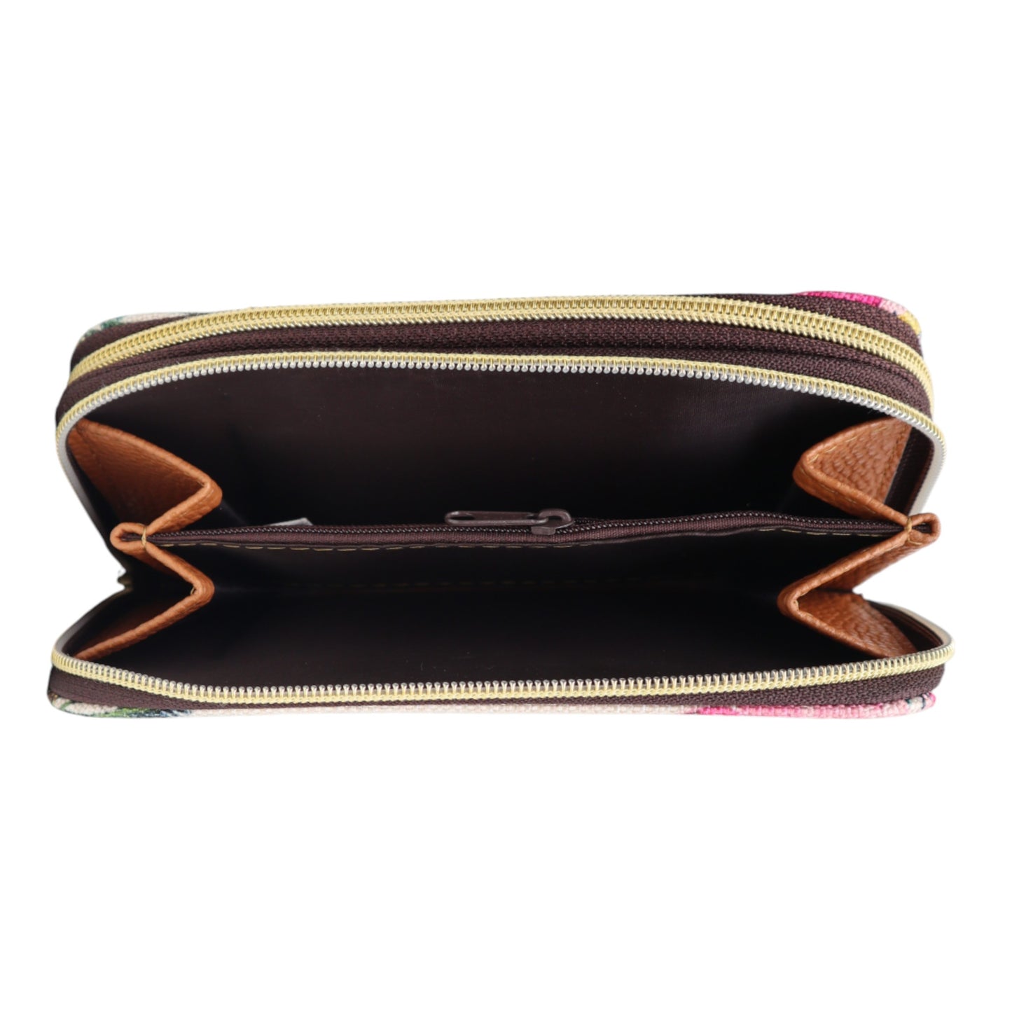 Billetera Doble Zipper - Flor Verano