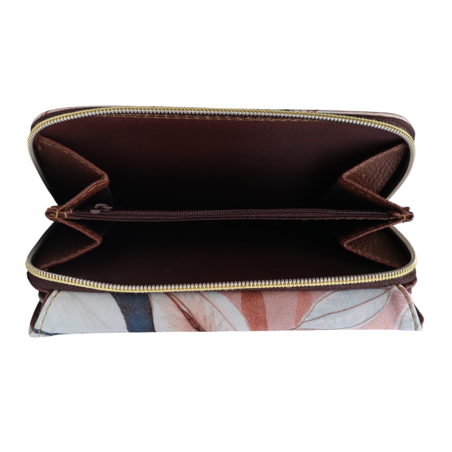 Marie Wallet - Cream Leaves