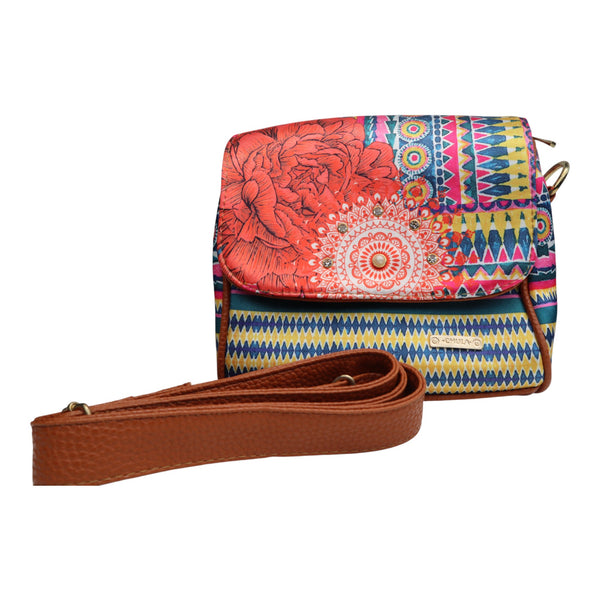 Mini Baul - Mandala Flor Roja