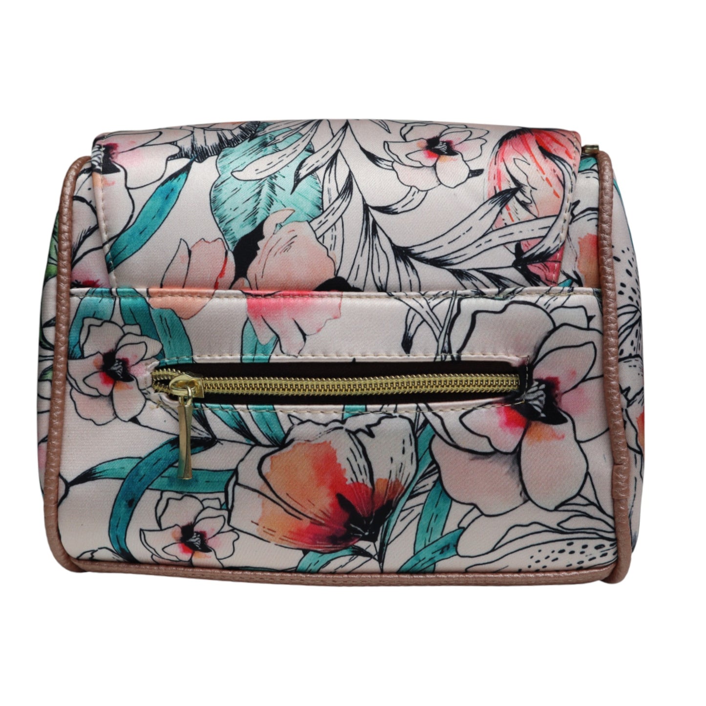 Mini Baul - Flores Crema