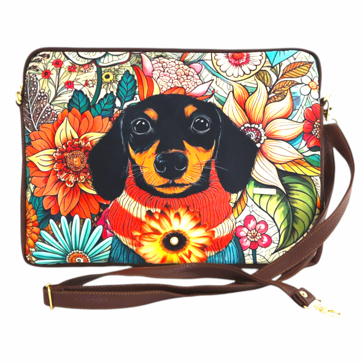 Funda Laptop - Perrito Otoñal