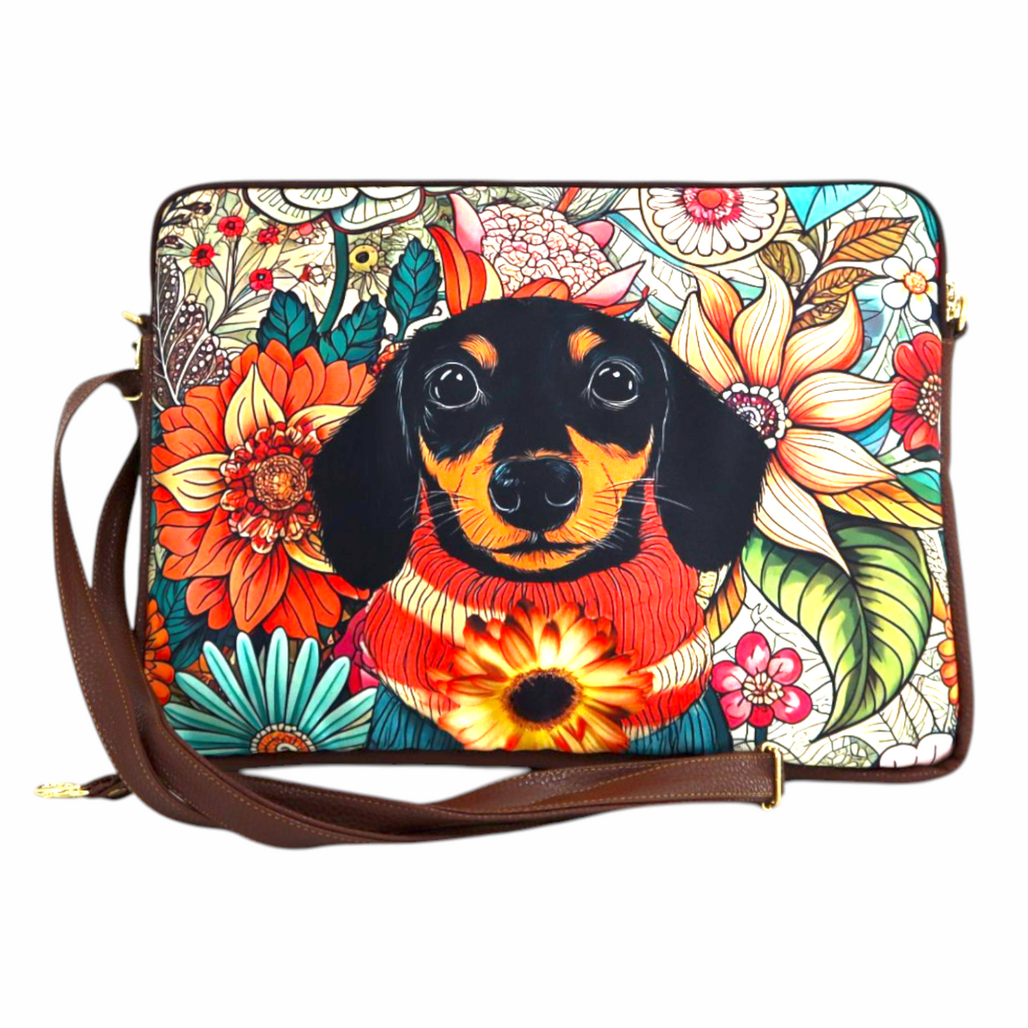 Funda Laptop - Perrito Otoñal