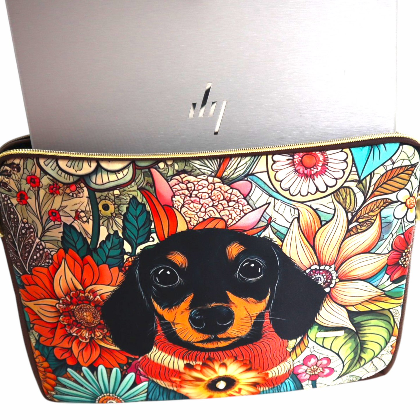 Funda Laptop - Perrito Otoñal