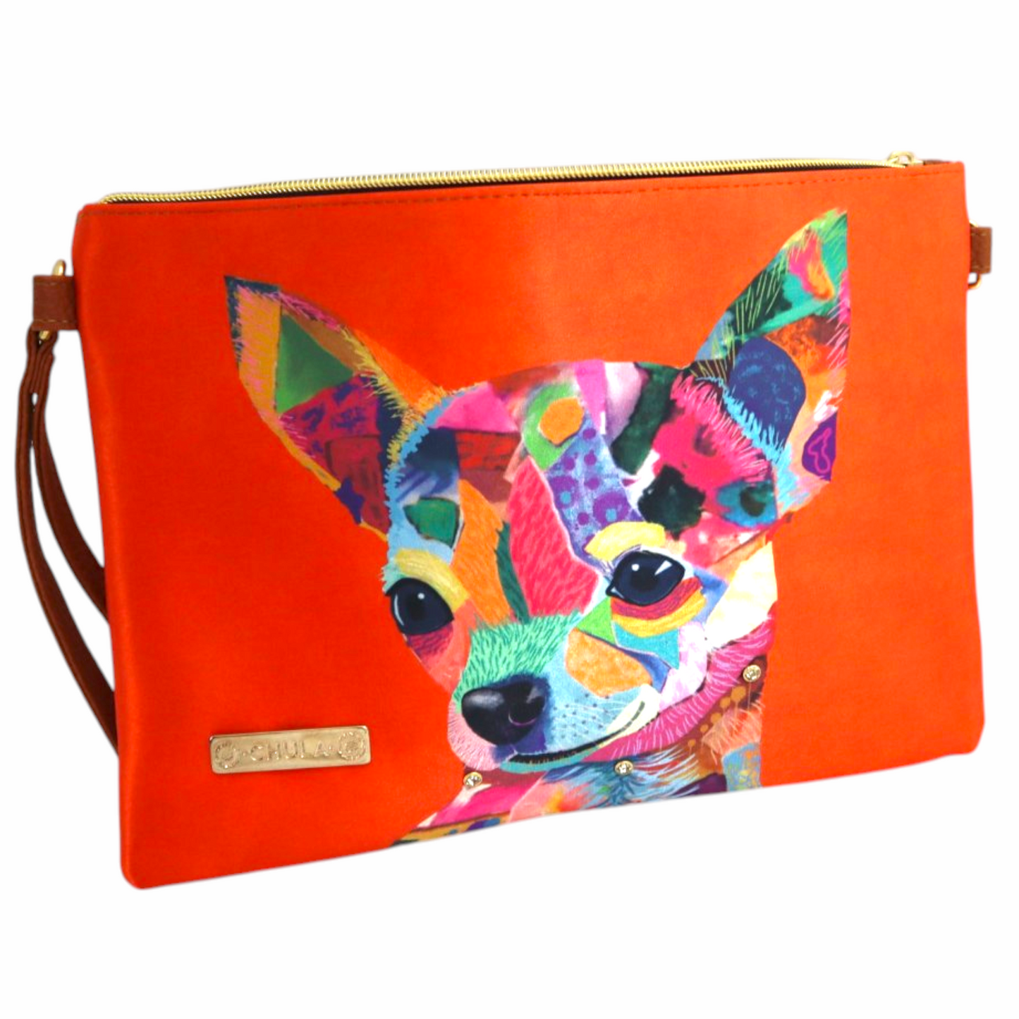 Clutch - Perrito Abstracto Naranja