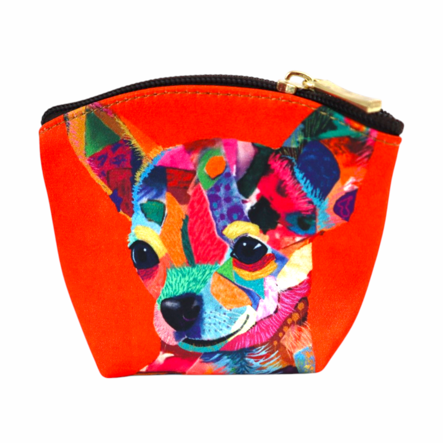 Monedero - Perrito Abstracto Naranja