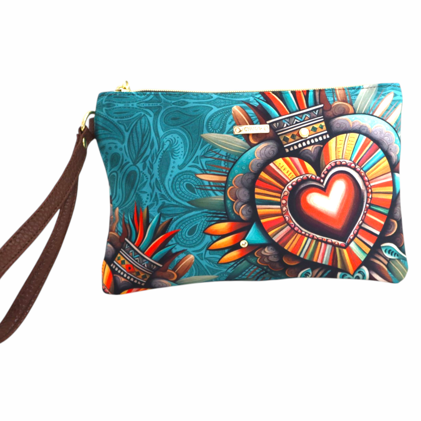 Janet - Corazon Azteca Aqua Decorado