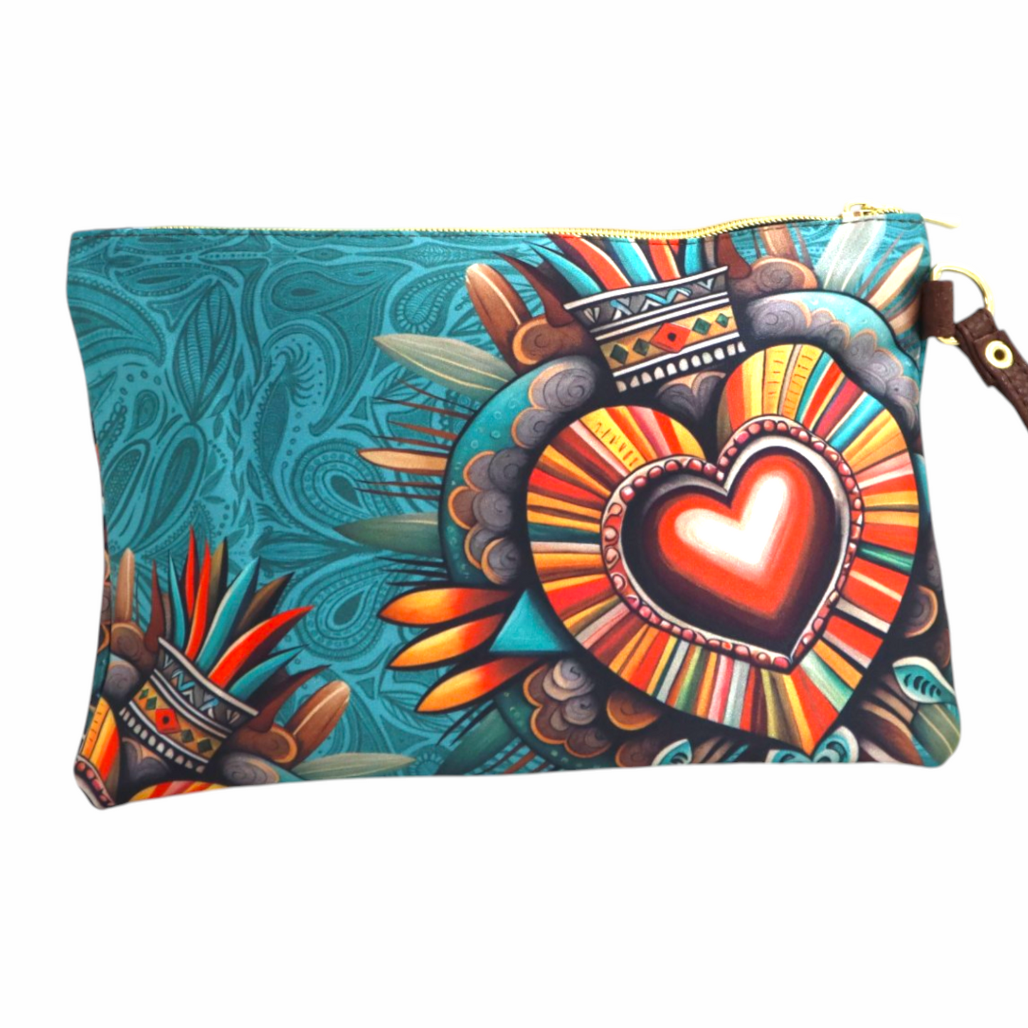 Janet - Corazon Azteca Aqua Decorado