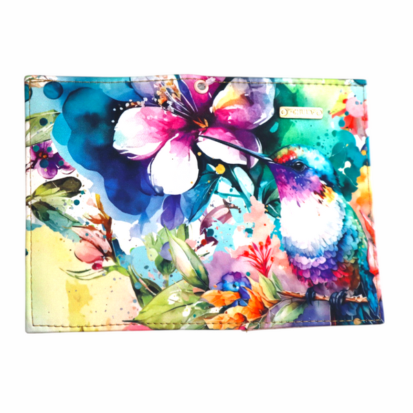 Porta Pasaporte - Colibri Floral