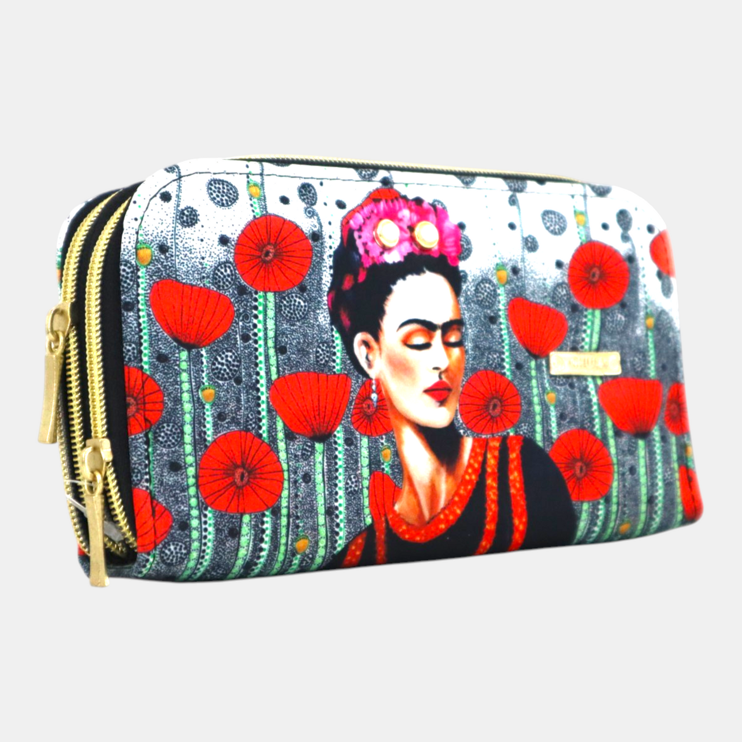 Billetera Doble Zipper - Frida Oriental