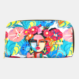 Billetera Doble Zipper - Frida Arte y Flores