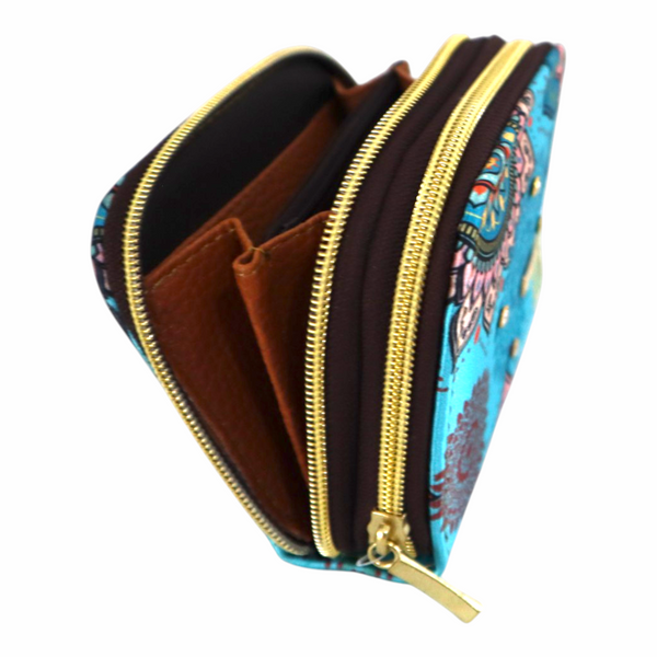 Billetera Jenny - Mandala Aqua
