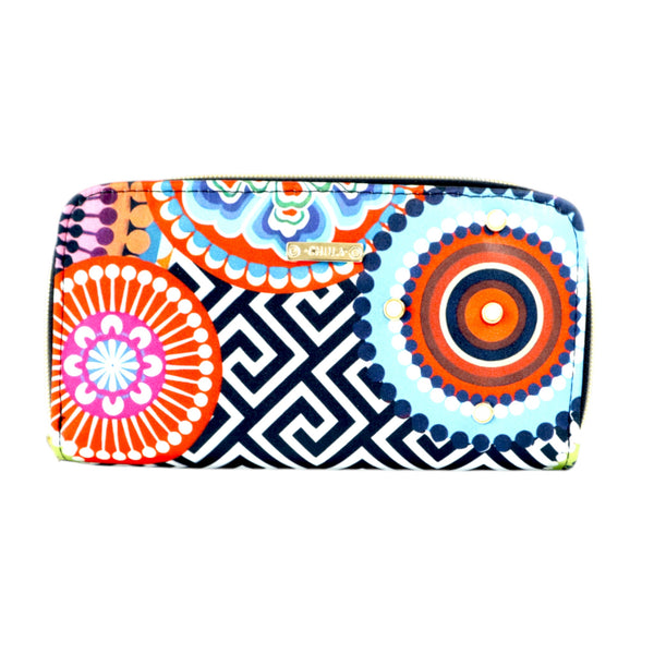 Billetera Doble Zipper - Circles