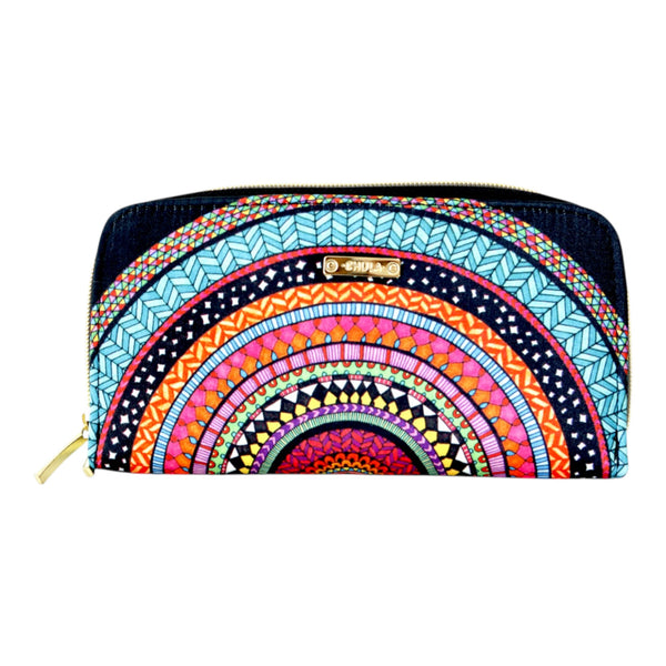 Billetera Doble Zipper - Mandala