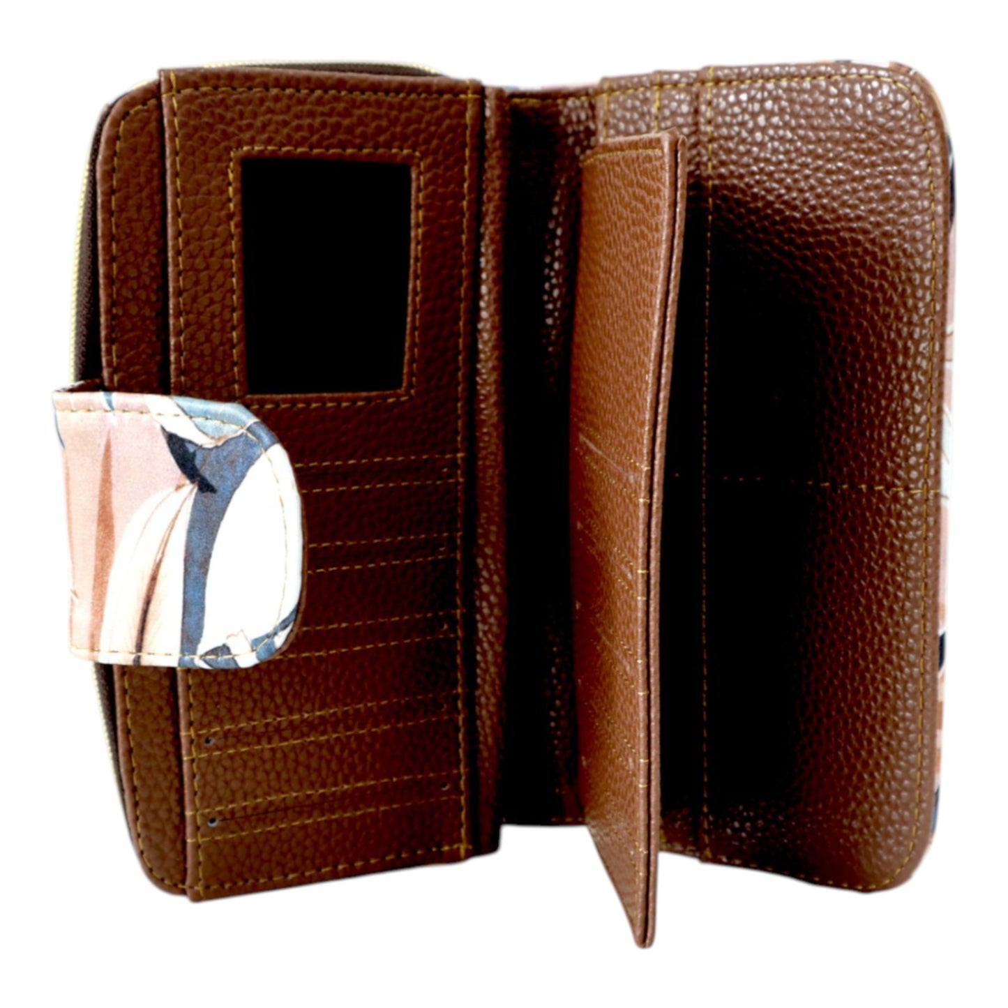 Colette Wallet - Cream Leaves
