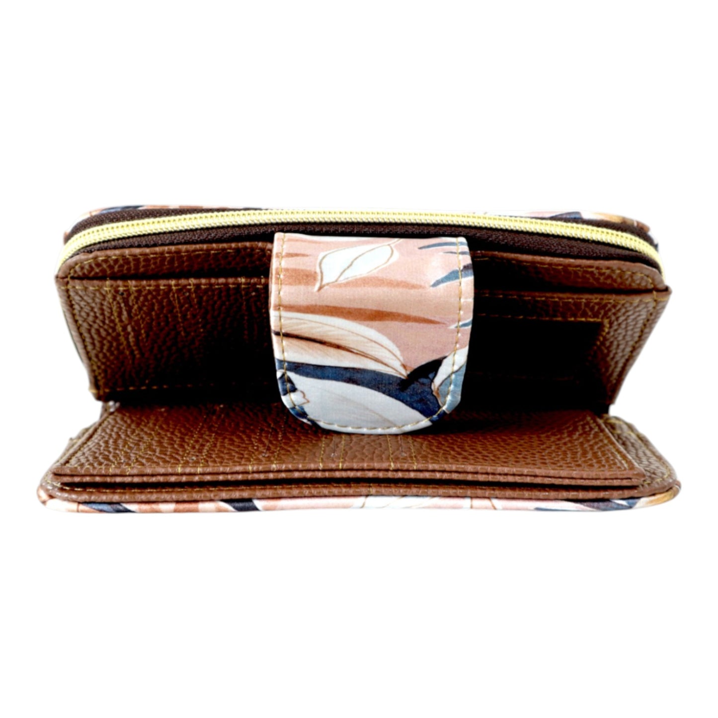 Colette Wallet - Cream Leaves