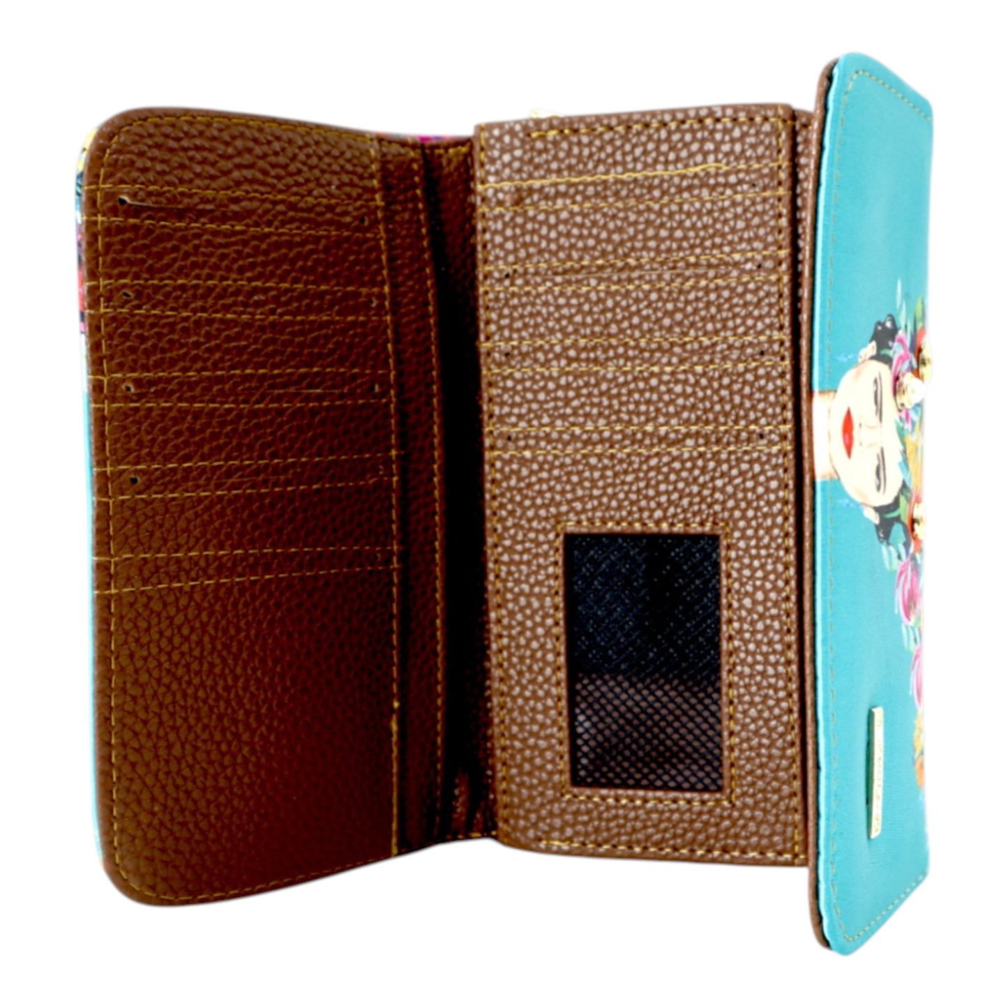 Marie Wallet - Frida Flores Aqua