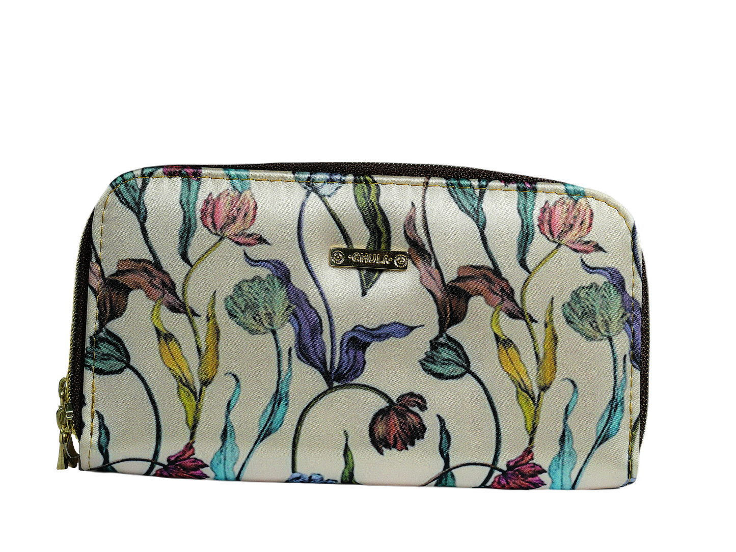Billetera Doble Zipper - Peony
