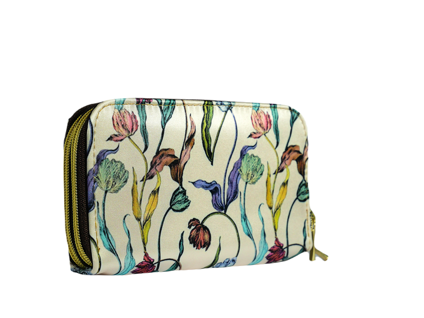 Billetera Doble Zipper - Peony