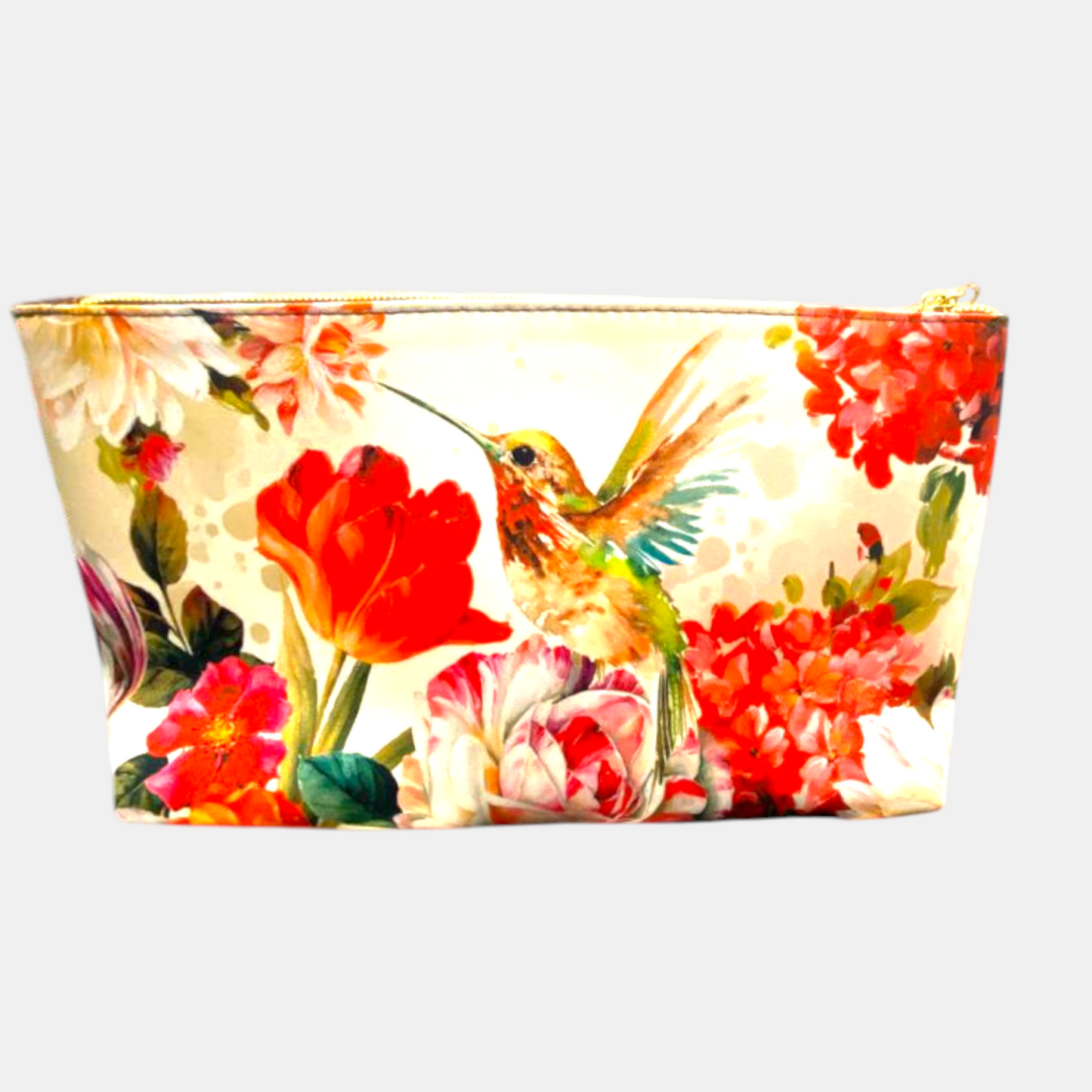 Makeup Bag - Colibrí Flor Roja